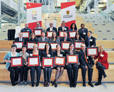 The recipients of the inaugural University of Calgary Teaching Awards, honoured for their contributions to student learning.