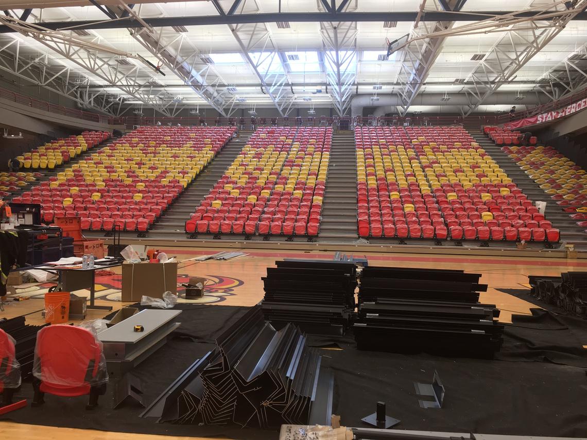 New bleachers in Jack Simpson Gymnasium unveiled for convocation | News ...