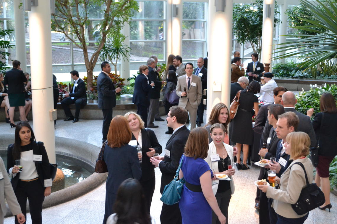 First-year law students at the University of Calgary had a chance to meet and mingle with practicing lawyers, faculty members, alumni, and other members of Calgary's legal community on Sept. 12, at the annual Law Mixer.