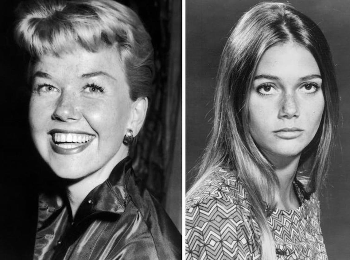 Two icons of the postwar sexual revolution have recently died. Left, Doris Day in 1955 London and right, Peggy Lipton in a promo photo from The Mod Squad, which first aired in 1968.