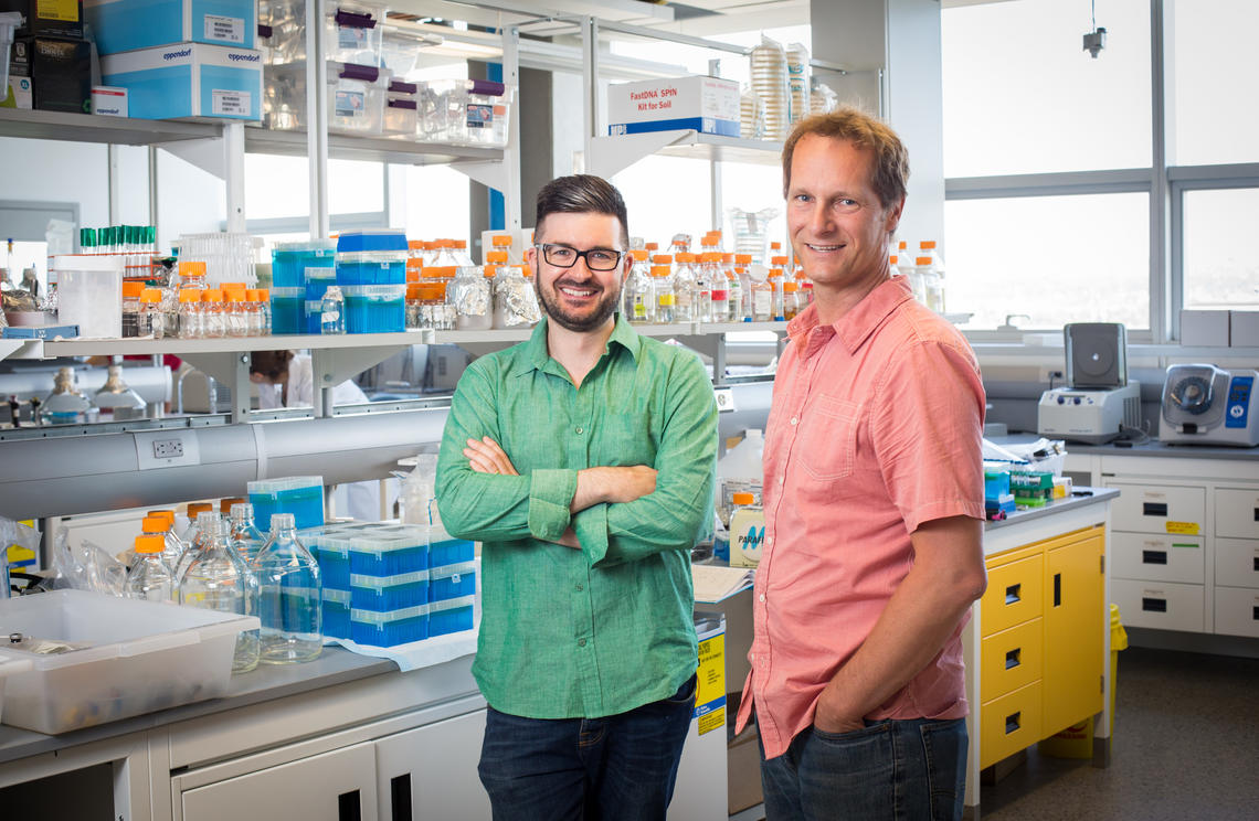 University of Calgary scientists Casey Hubert, left, and John Yackel, along with Brent Else, will collaborate with about 170 researchers from universities, government departments and private-sector partners.