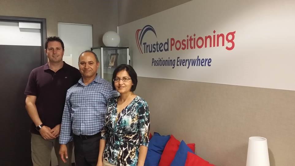 Trusted Positioning's founders, from left: Chris Goodall, Naser El-Sheimy and Zainab Syed.