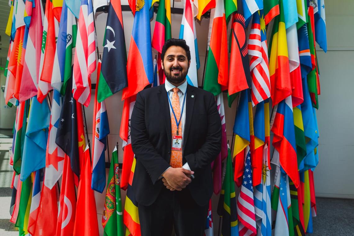 Sagar Grewal's passion for advocacy has taken him to the United Nations as a member of the Canadian youth delegation. Photos courtesy Sagar Grewal