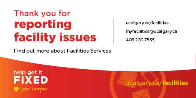 Everyone can report facility issues. Heart your campus. Help get it fixed.