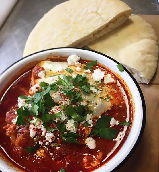 Spicy Shaksuka makes a great party platter