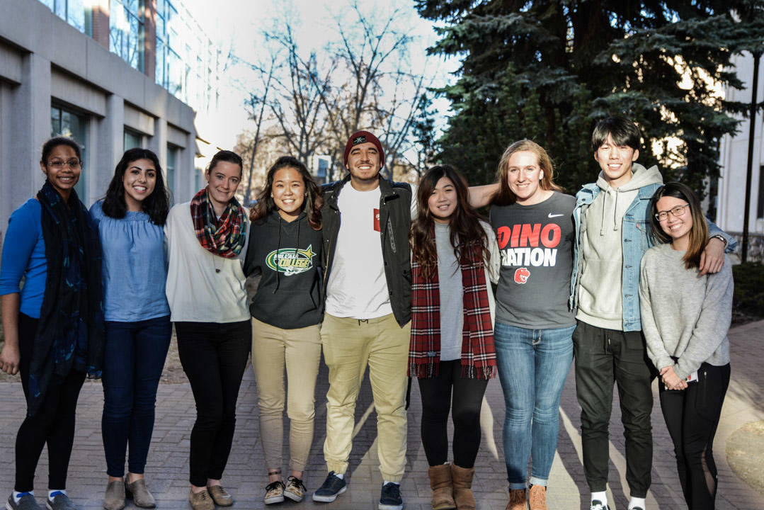 Cho with peers in Term 3 at UCalgary Nursing.