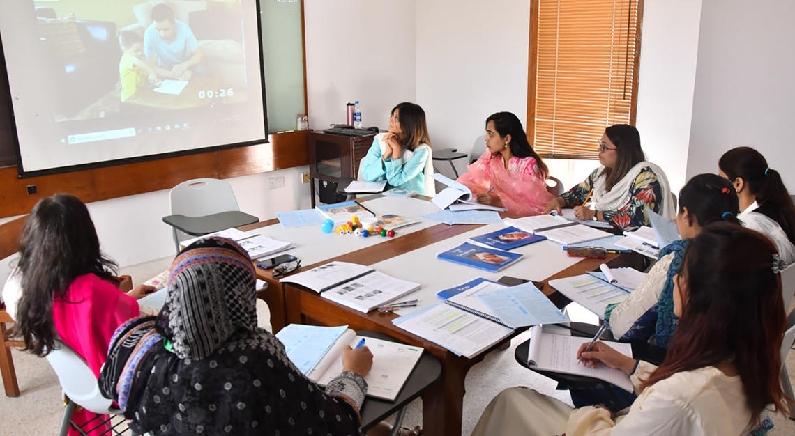 Dr. Almina Pardhan's class in Pakistan