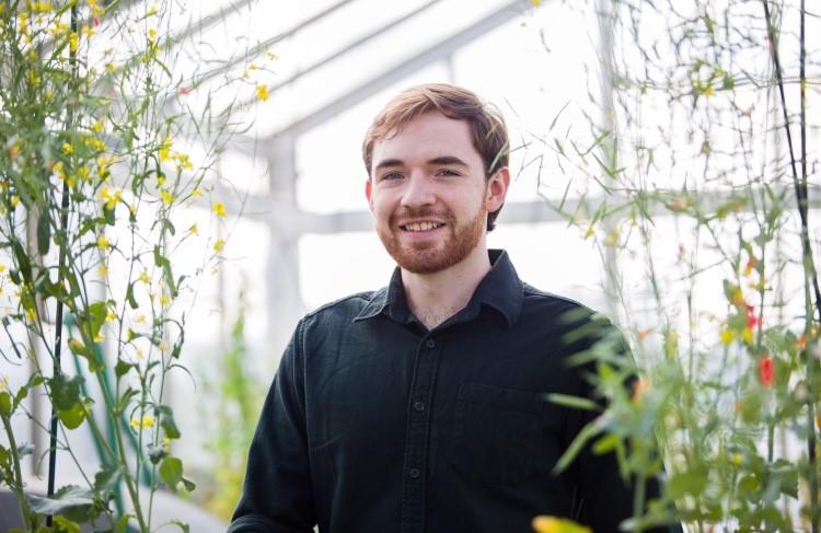Neil Hickerson, pictured in the Faculty of Science greenhouse.