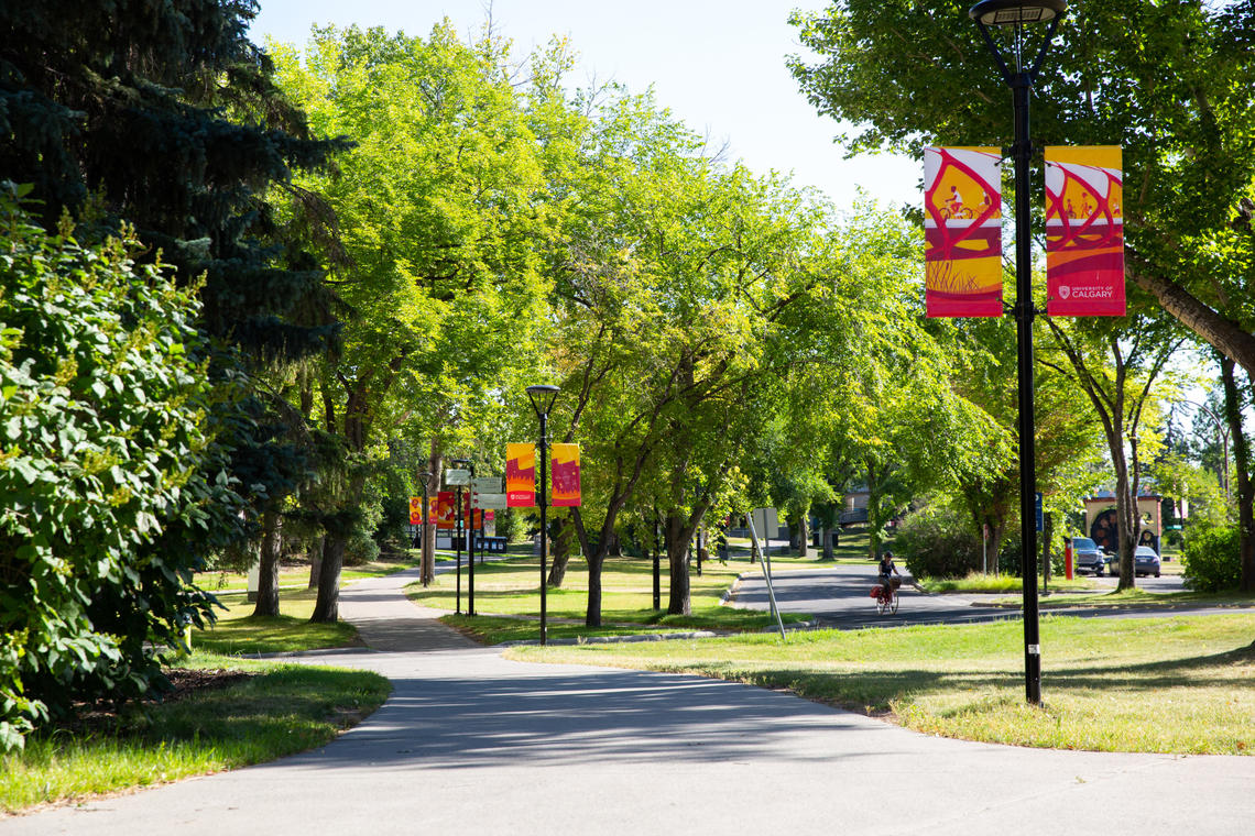 The University of Calgary campus in the summer of 2020 during the COVID-19 outbreak.