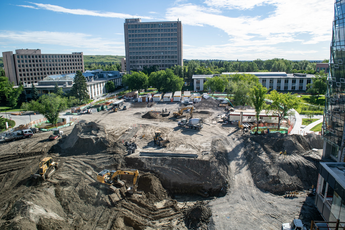 Swann Mall construction 