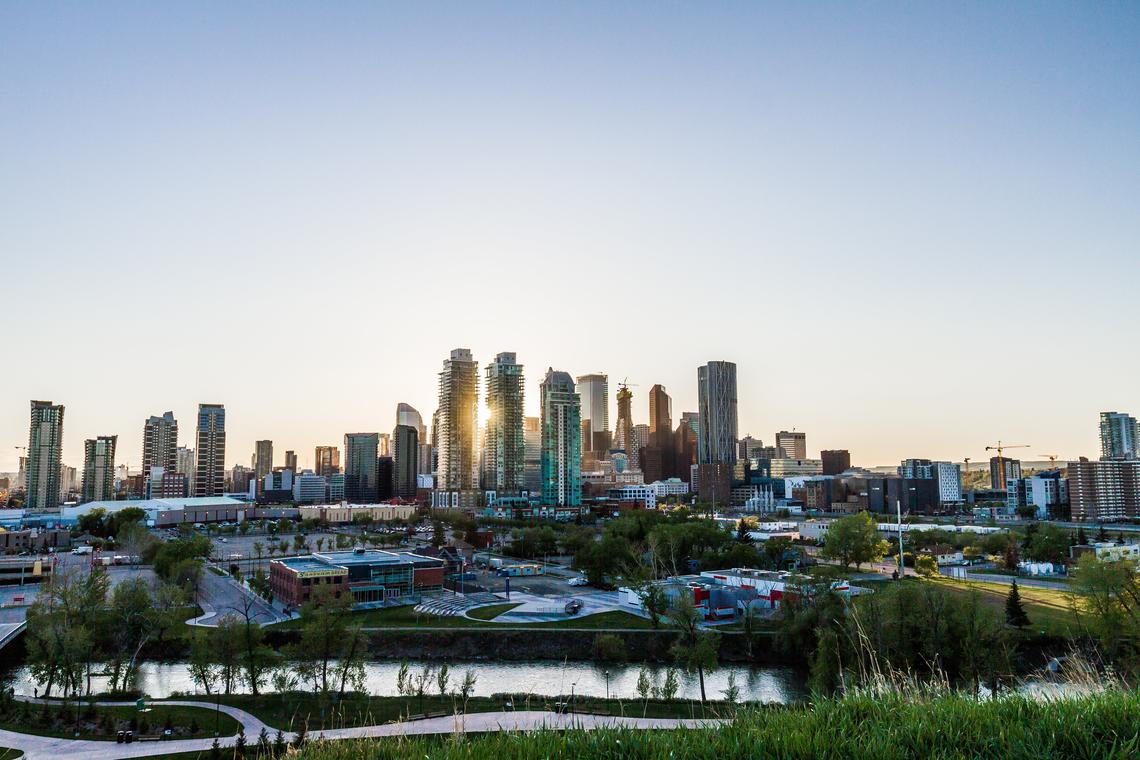 City of Calgary during summer 