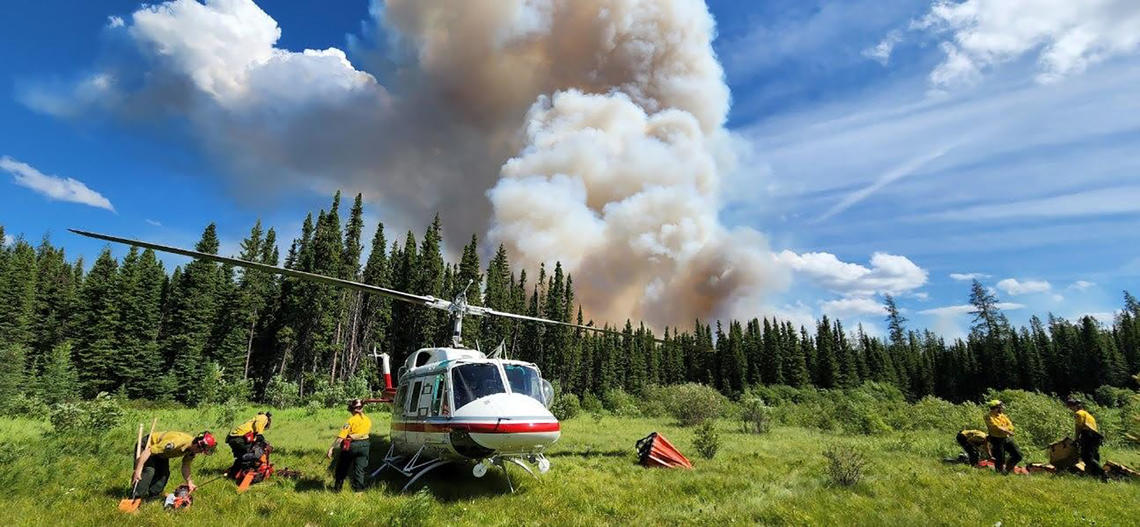 Alberta forest firefighters