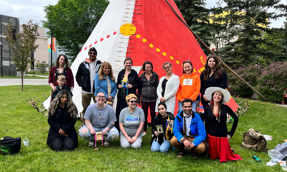 Students in UCalgary’s International Indigenous Studies program learned about the land first-hand during the field course
