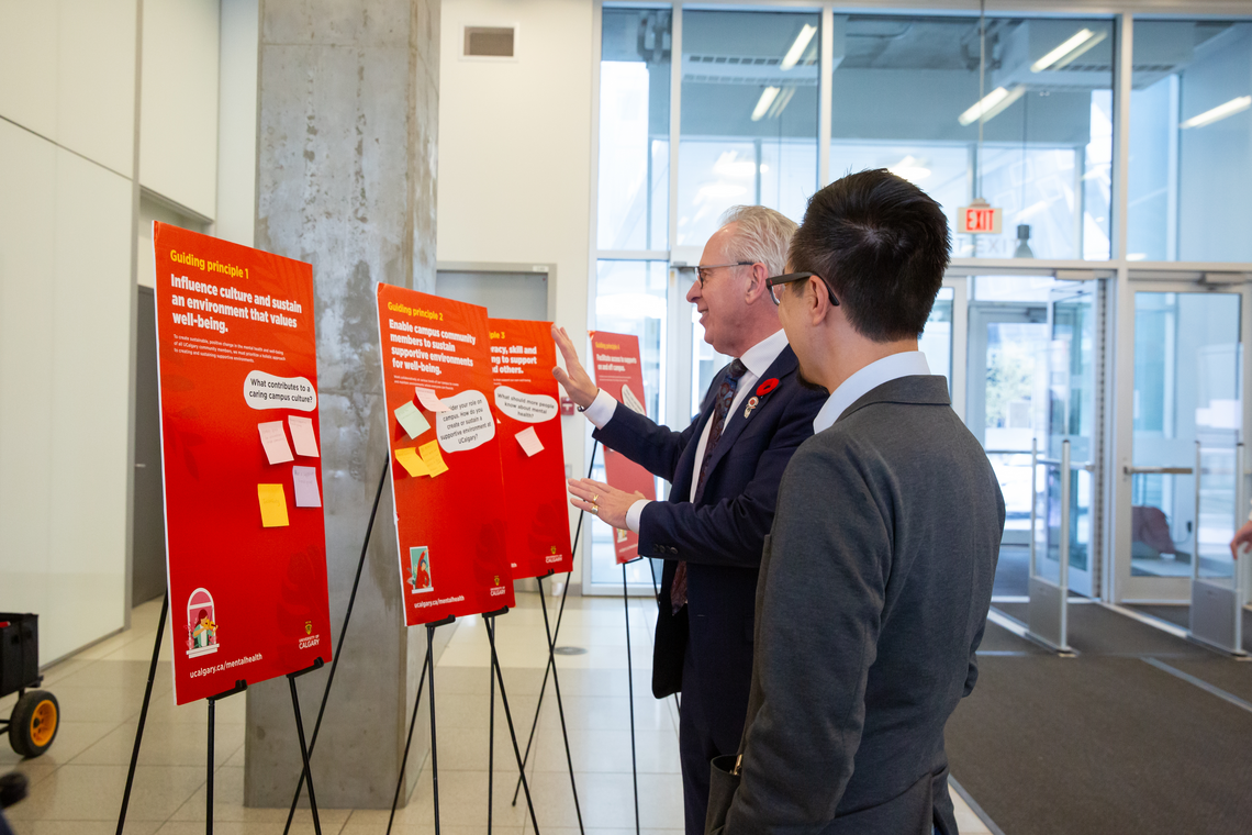 Dr. Ed McCauley, UCalgary's President and Vice-Chancellor, left, and Dr. Andrew Szeto, Strategy Director