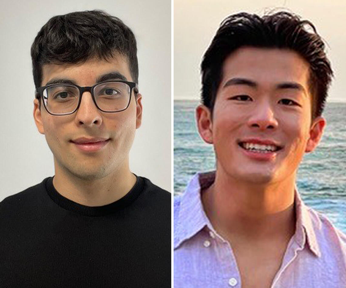 Rohit Arora, left, and Christian Cao.