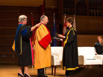 The University of Calgary confers an honorary degree, Doctor of Laws, honoris causa, to His Highness the Aga Khan during a special ceremony on Wednesday, October 17, 2018.