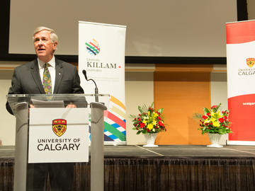 Killam Trustee Jim Dinning addresses the reception