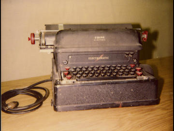 An IBM Electromatic electric typewriter used at the University of Alberta in Calgary. 1960. UARC85.052.1.08