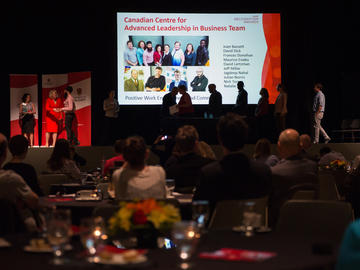 The Canadian Centre for Advanced Leadership in Business Team received a U Make a Difference award in the Positive Work Environment and Community category.