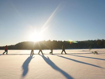 Werklund School of Education graduate student Nicholas Butt was part of a cohort that engaged in a 10-day snowshoe and dogsled expedition across Ontario’s Algonquin Provincial Park