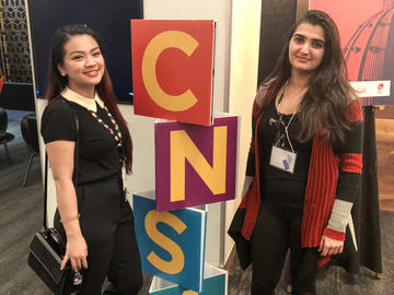 Jenna Nguyen (Term 8) UNS CNSA official delegate and Kanal Yadav (Term 4), UNS CNSA associate delegate.