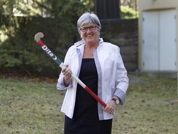 Dr. Dru Marshall had been inducted into the Alberta Sport Hall of Fame in 2013 for her many years a women's field hockey coach.
