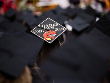 A decorated graduate cap