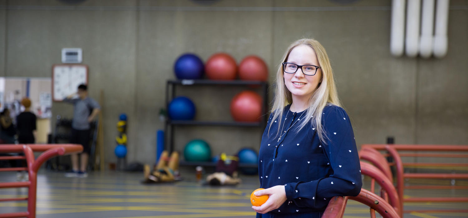 Robyn Madden, a master's student in the Faculty of Kinesiology, spent two years collecting data as a starting point for the creation of a much-needed nutritional guideline for Paralympic athletes. Photo by Riley Brandt, University of Calgary