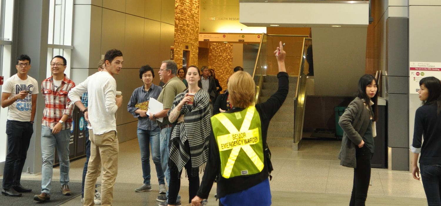 During the annual evacuation drills, volunteer emergency wardens and volunteer observers play an important role by recording details about alarms, exits, fire extinguishers, signage and more.