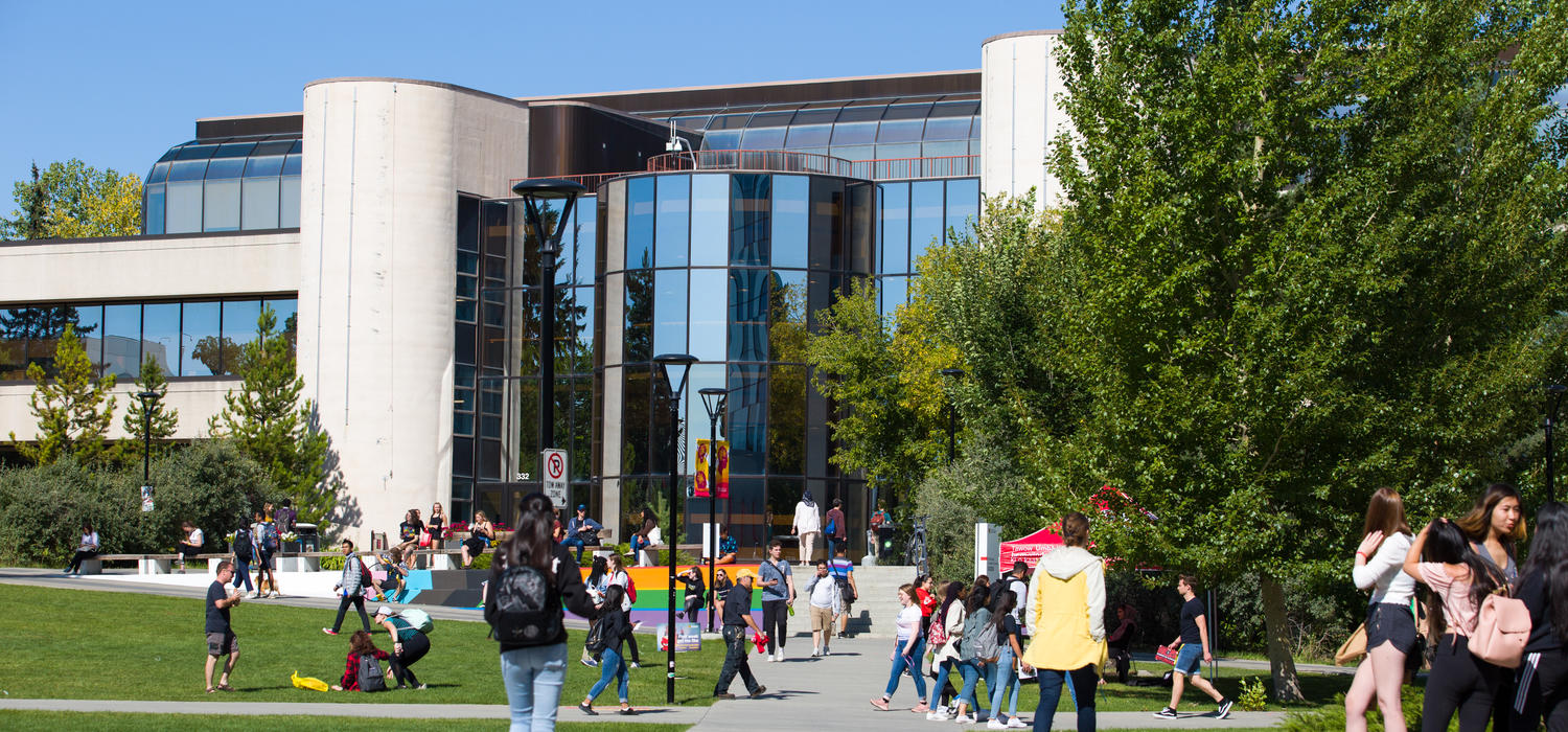 Active main campus in September with students returning for the fall semester