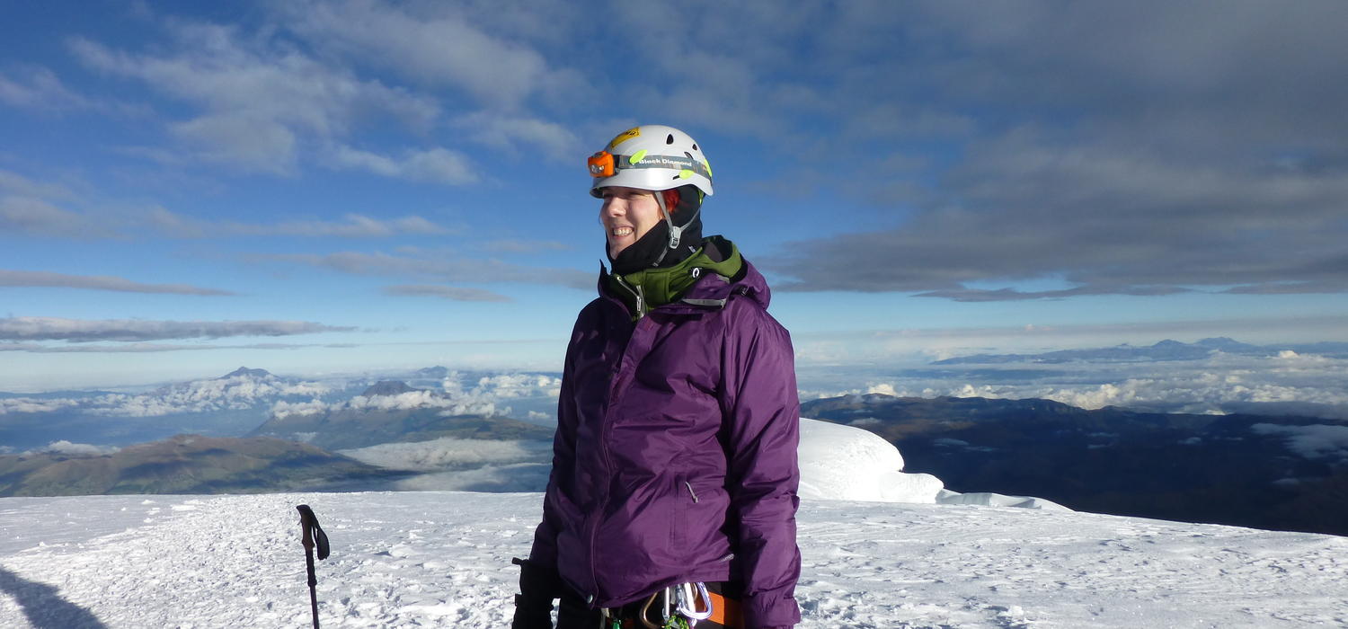 Sarah Rugheimer on a mountain