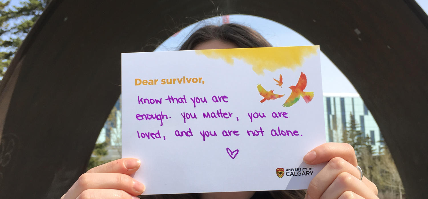 Share your #SurvivorLoveLetters during Sexual Violence Awareness Month