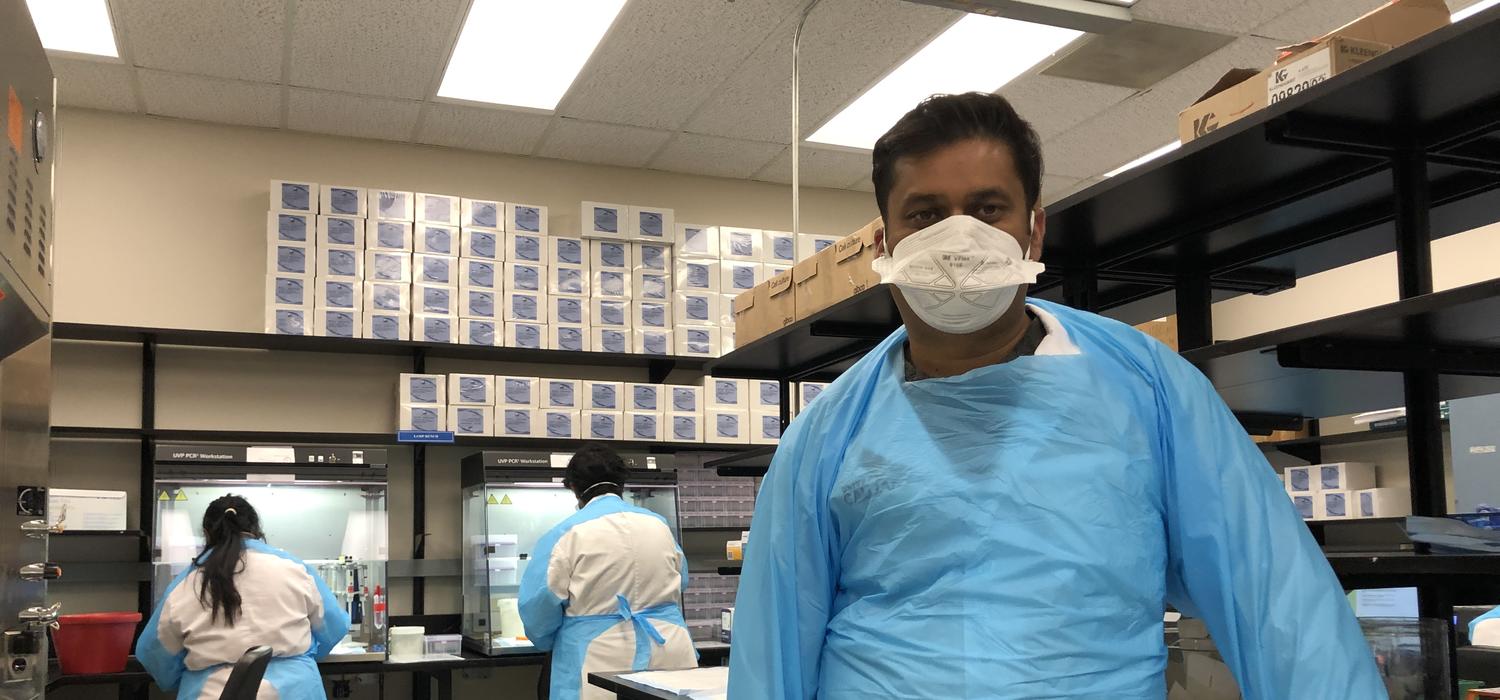 Dr. Khan is leading the pilot to provide timely COVID-19 test results for international travellers.