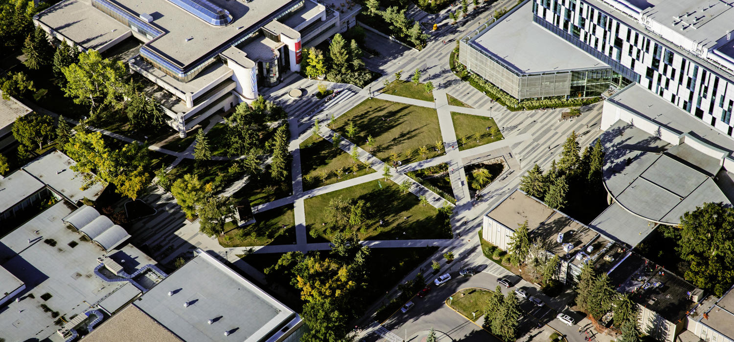 Aerial view of the UCalgary campus