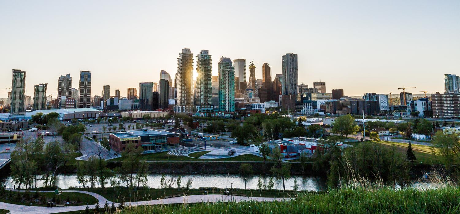 City of Calgary during summer 