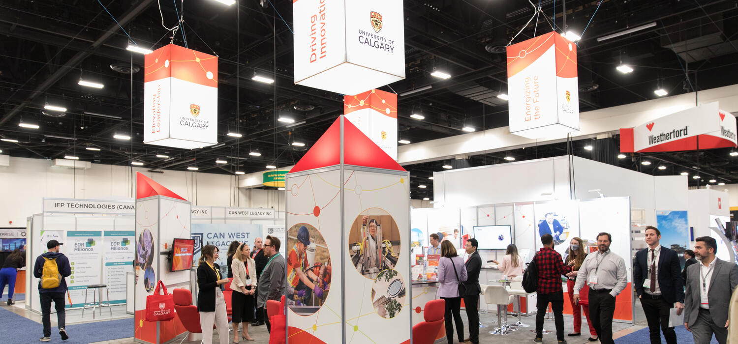 UCalgary booth at the 2022 Global Energy Show