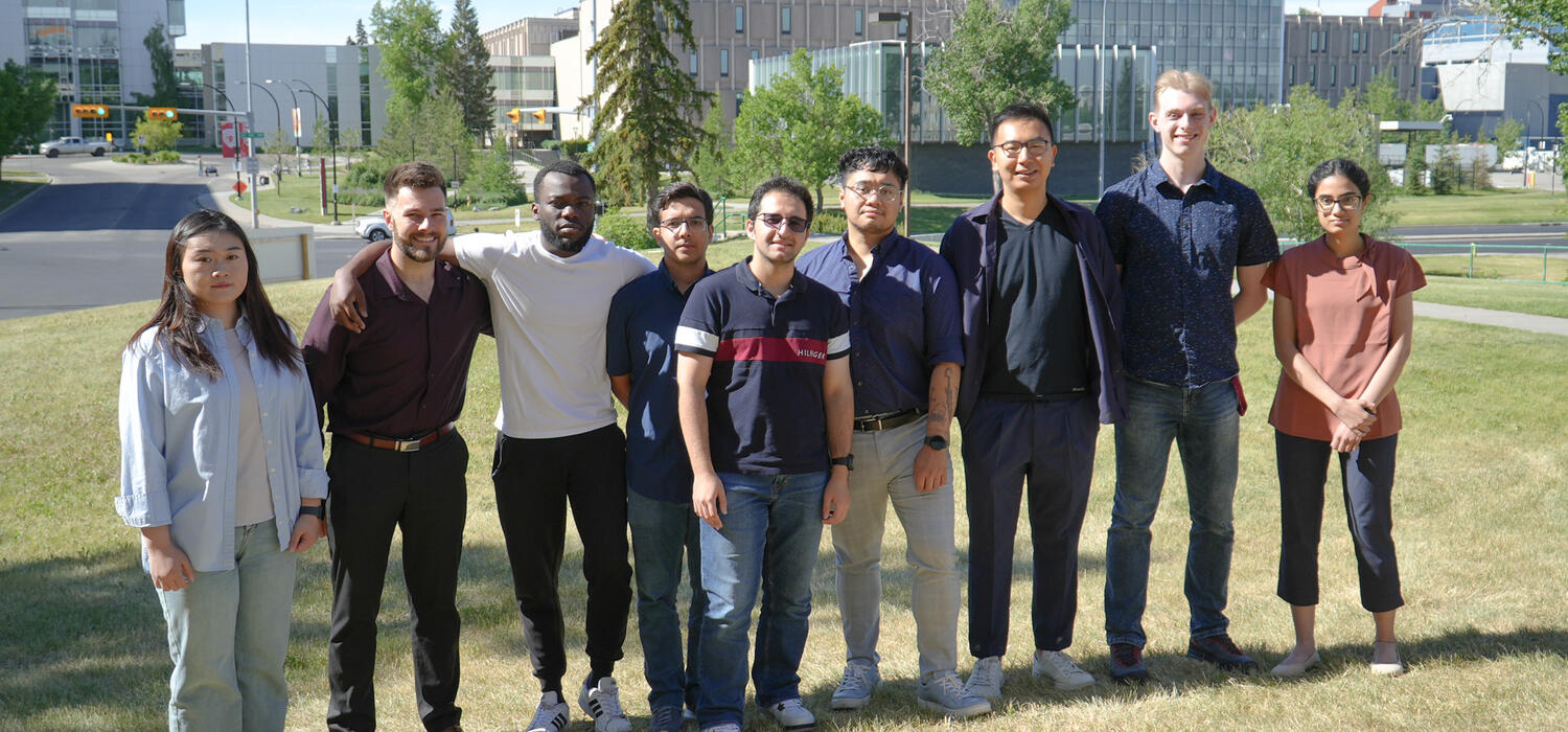 Dr. Fang and his team of graduate students
