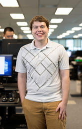 Software engineering student Nicholas Langley 