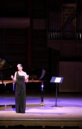 UCalgary concert organizer Laura Hynes rehearses for Mysterious Barricades performance on Sept. 7.