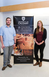 Kelsey Pennanen, Brendan Jenks, and Anthony Hawboldt spearheaded the archaeology conference: Chacmool at 50: The Past, Present, and Future of Archaeology. Photo by Riley Brandt, University of Calgary