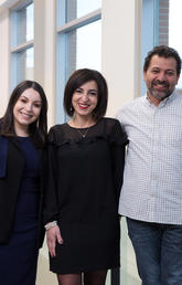 From left: The University of Calgary's Isra Safadi, Ghada Alatrash, and Yahya El-Lahib are joining with members of Calgary’s Syrian community to organize The Journey to Resilience event on Jan. 25, 2019. Photo by Riley Brandt, University of Calgary 