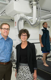 McCaig Institute researchers Steven Boyd and Janet Ronsky at the newly opened centre for Mobility and Joint Health. Photos by Don Molyneaux for the University of Calgary 