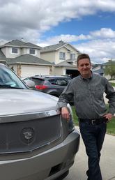 Rob Wensveen and the truck that almost did not start. He graduates June 4 with a Doctorate of Education (EdD) in post-secondary leadership. Photos by  Shannon Franzky, Continuing Education