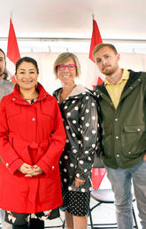 group of people at funding announcement