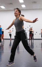 Sarah Kenny teaches UCalgary dance students the importance of strength training and body conditioning.