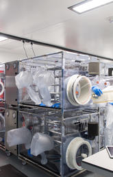 Inside the International Microbiome Centre at the Cumming School of Medicine, University of Calgary.