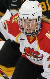 Hayley Wickenheiser playing hockey