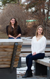 Left to right: Ryynn Rathwell, Natasha Werbicki and Colleen Jackson, Mmgmt students and finalists