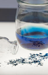 Phycocyanin, a natural source of blue dye, produced by Synergia Biotech's patented extraction process