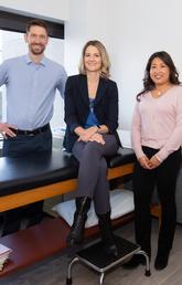 Alex Rezansoff, left, Lisa Phillips, and Denise Chan.